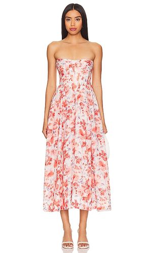 Lola Corset Midi Dress in Red. - size 10 (also in 6, 8) - Bardot - Modalova