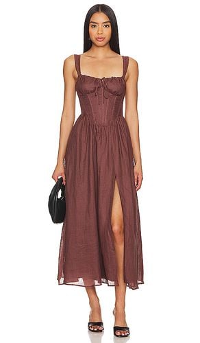 X REVOLVE Esra Midi Dress in Chocolate. - size 10 (also in 2, 4, 6, 8) - Bardot - Modalova