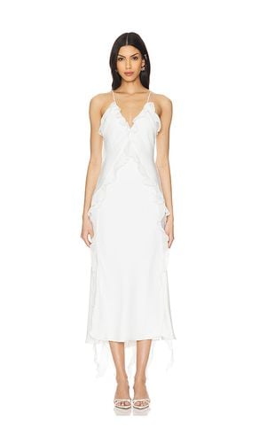 Marsella Ruffle Midi Dress in White. - size 10 (also in 12, 2, 4, 6, 8) - Bardot - Modalova