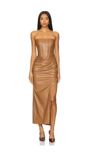 Everlasting Faux Leather Dress in Tan. - size 12 (also in 2) - Bardot - Modalova