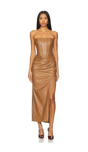 Everlasting Faux Leather Dress in Tan. - size 2 (also in 10, 4, 6) - Bardot - Modalova