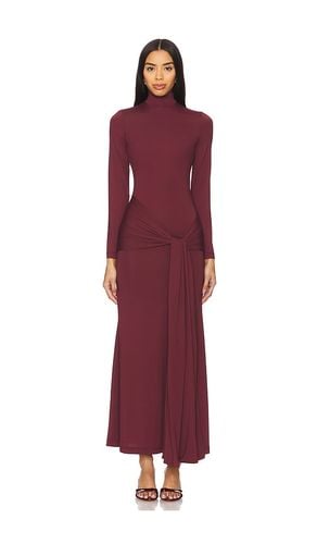 Alix Maxi Tie Front Dress in Wine. - size 10 (also in 12, 2, 6, 8) - Bardot - Modalova