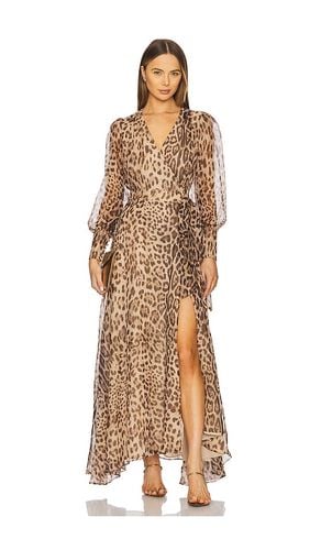 Lucianna Maxi Wrap Dress in Brown. - size 2 (also in 4, 6, 8) - Bardot - Modalova