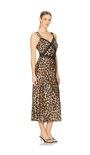 Emory Satin Slip Dress in Brown. - size 4 (also in 2) - Bardot - Modalova