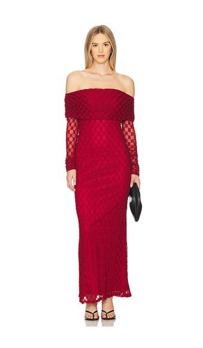 Adoni Off Shoulder Maxi Dress in Red. - size 2 (also in 4, 6) - Bardot - Modalova