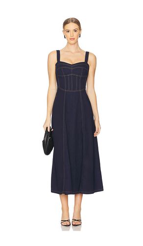 Vestido midi de mezclilla lilah en color azul talla 10 en - Blue. Talla 10 (también en 12, 2, 4, 6, 8) - Bardot - Modalova