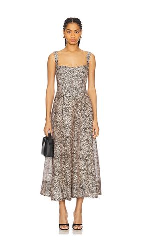 Lilah Corset Midi Dress in Brown. - size 12 (also in 2, 4, 6, 8) - Bardot - Modalova