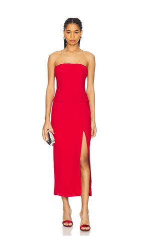 NIKKI STRAPLESS MIDI DRESS in Red. - size 10 (also in 12, 2, 4, 8) - Bardot - Modalova