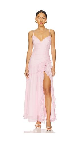 Yvanna Ruffle Maxi Dress in Pink. - size 10 (also in 12, 8) - Bardot - Modalova