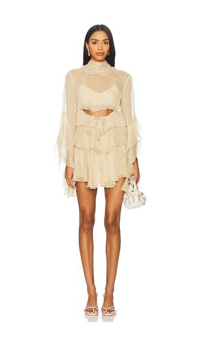 X Revolve Anyssa Ruffle Mini Dress in . - size 10 (also in 12, 4, 6, 8) - Bardot - Modalova