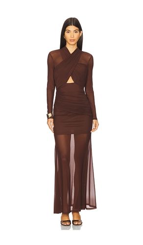 Veria Wrap Mesh Maxi Dress in . Größe 2. Also in 6 - Bardot - Modalova
