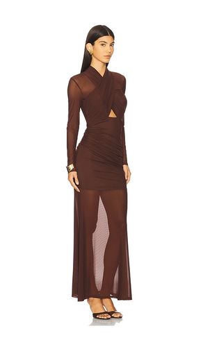 Veria Wrap Mesh Maxi Dress in . Größe 2. Also in 6 - Bardot - Modalova