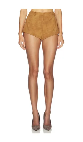 X REVOLVE Jayla Faux Suede Short in Brown. - size 4 (also in 2, 6, 8, 10, 12) - Bardot - Modalova