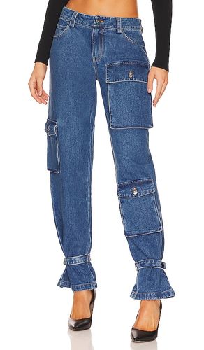 Denim Cargo Pant in Denim-Medium. - size 24 (also in 25, 26, 27, 28, 29, 30, 32, 34) - Bardot - Modalova