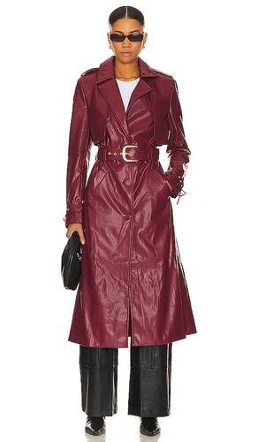 Faux Leather Trench Coat in . Size L, S, XL, XS - Bardot - Modalova