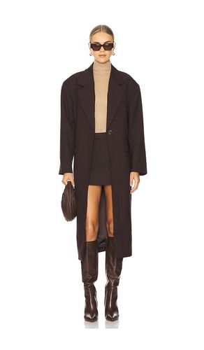 Maika Oversized Coat in Chocolate. - size M/L (also in S/M) - Bardot - Modalova