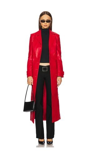 X REVOLVE Faux Leather Longline Coat in . Taglia M, S, XL, XS - Bardot - Modalova