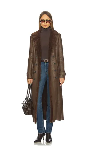 Faux Leather Trench Coat in . Size M. Also in S, XS - Bardot - Modalova