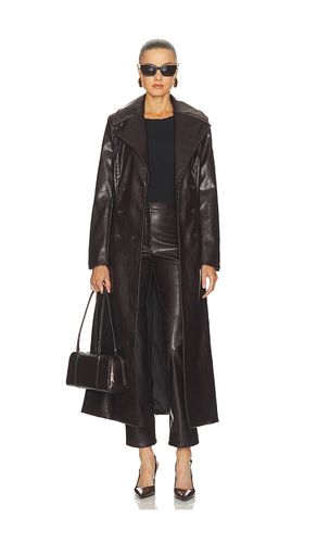 Andros Faux Croc Leather Coat in . Größe L. Also in M, S, XL, XS - Bardot - Modalova