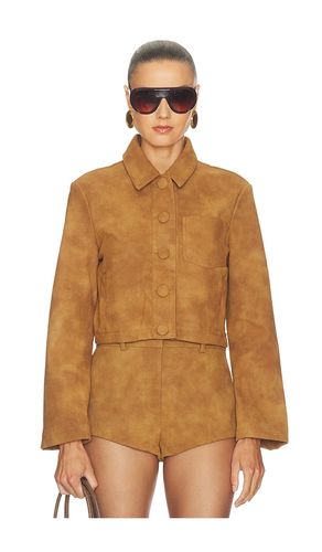 Lorenzo Croc Faux Suede Jacket in . Größe 10. Also in 12, 2, 4, 6, 8 - Bardot - Modalova