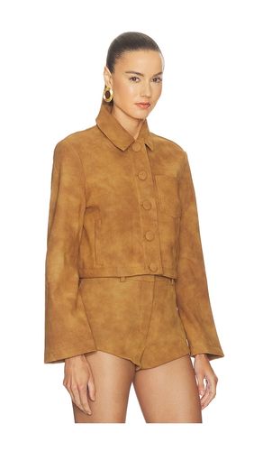 Lorenzo Croc Faux Suede Jacket in . Größe 10. Also in 12, 2, 4, 6, 8 - Bardot - Modalova