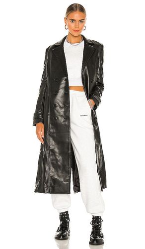 Faux Leather Trench Coat in . - size L (also in M, S, XL) - Bardot - Modalova