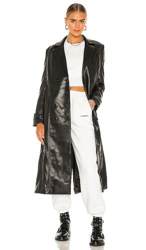 Faux Leather Trench Coat in . - size L (also in M, S, XL, XS) - Bardot - Modalova