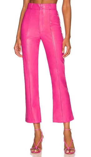 Polly Faux Leather Pant in Fuchsia. - size 10 (also in 12, 4, 6, 8) - Bardot - Modalova
