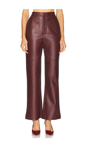 Karson Faux Leather Pant in . - size 10 (also in 6) - Bardot - Modalova
