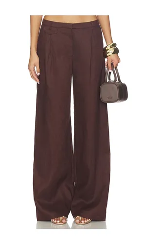 Geordy Hipster Linen Pant in . - size 4 (also in 2, 6, 10, 12) - Bardot - Modalova