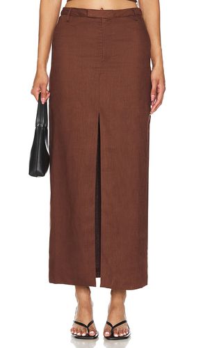 Falda maxi sita en color chocolate talla 10 en - Chocolate. Talla 10 (también en 12, 2, 4, 6) - Bardot - Modalova