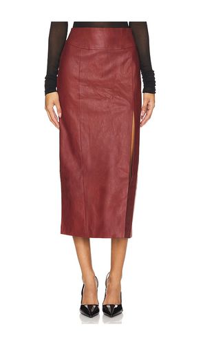 Dante Faux Leather Midi Skirt in . Size 2, 4, 6, 8 - Bardot - Modalova