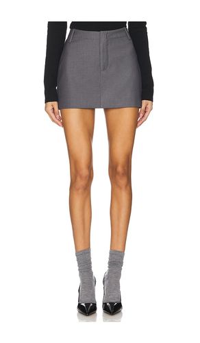 Maika Mid Rise Mini Skirt in Grey. - size 10 (also in 12, 2, 4, 6, 8) - Bardot - Modalova