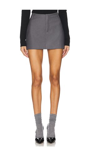 Maika Mid Rise Mini Skirt in Grey. - size 10 (also in 12, 4, 6, 8) - Bardot - Modalova