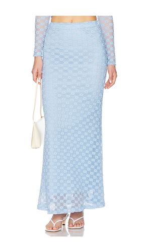 X REVOLVE Adoni Mid Rise Maxi Skirt in Baby Blue. - size 4 (also in 6, 8) - Bardot - Modalova