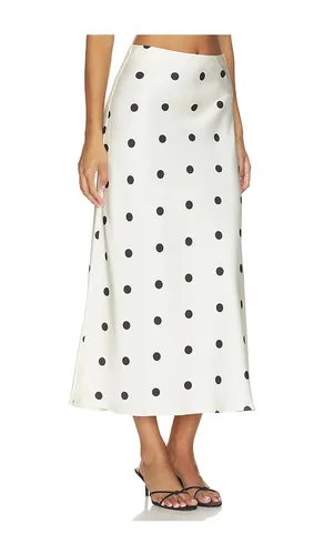 Pheobe Satin Midi Skirt in Cream. - size 6 (also in 8) - Bardot - Modalova