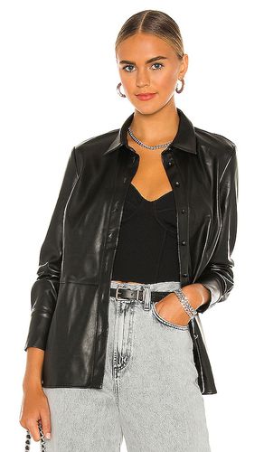 Faux Leather Shirt in . Size 4, 6 - Bardot - Modalova