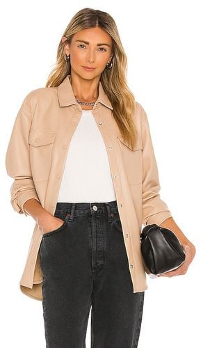 Frida Vegan Leather Shirt in . - size 10 (also in 12) - Bardot - Modalova