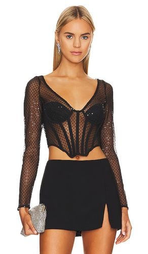 Sequin Mesh Corset Top in . - size 10 (also in 12, 2, 4, 6) - Bardot - Modalova