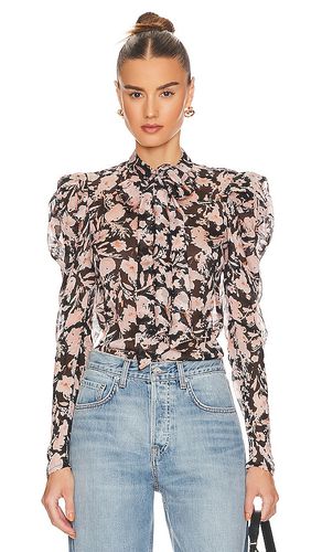 Blusa amielie floral en color negro talla 10 en - Black. Talla 10 (también en 2, 4, 6, 8) - Bardot - Modalova