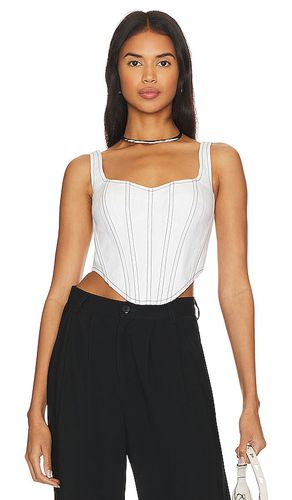 Linen corset bustier en color blanco talla 10 en - White. Talla 10 (también en 12, 2, 8) - Bardot - Modalova