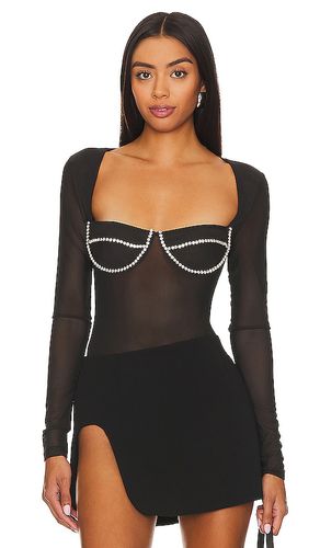 Body carter diamante en color talla L en - Black. Talla L (también en M, S, XS) - Bardot - Modalova