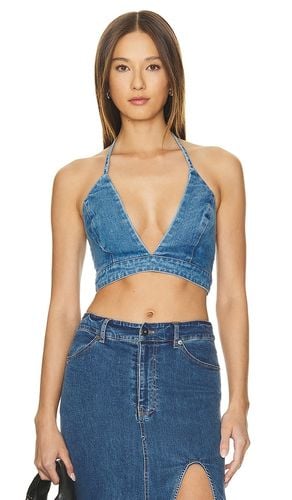 Zerah Crop Top in Denim-Medium. - size 10 (also in 2, 4, 6, 8) - Bardot - Modalova