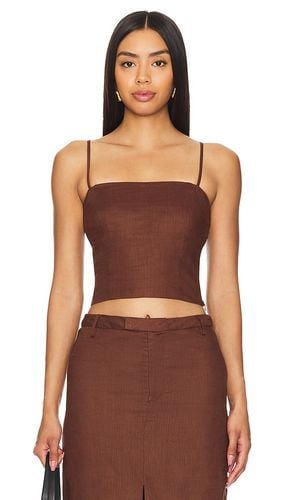 X revolve sita top en color chocolate talla 10 en - Chocolate. Talla 10 (también en 12, 4, 6, 8) - Bardot - Modalova