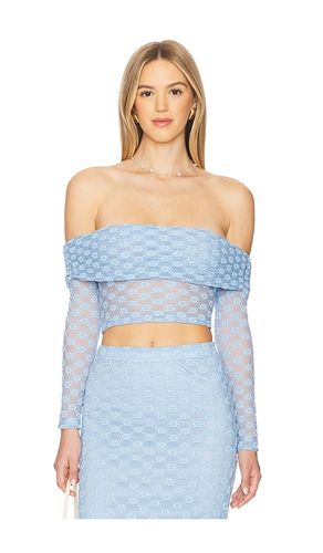 X REVOLVE Adoni Off The Shoulder Top in Baby Blue. - size 12 (also in 10, 2, 4, 6, 8) - Bardot - Modalova