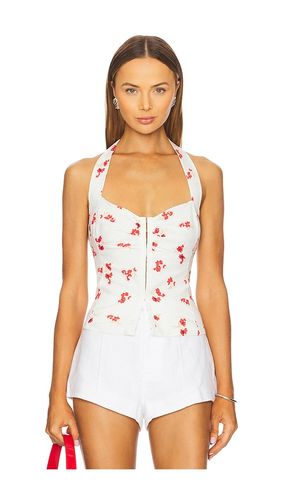 Rixton Printed Halter Top in White. - size 10 (also in 12) - Bardot - Modalova