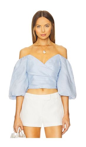 Eva Linen Top in Baby Blue. - size 12 (also in 10) - Bardot - Modalova