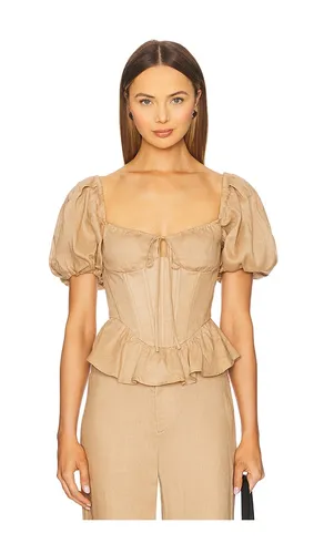 Esra Puff Sleeve Corset Top in . Size 10. Also in 4, 8 - Bardot - Modalova