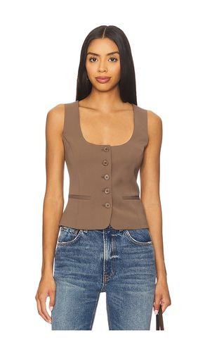 Azilia button through top in color brown size 8 (also in 10, 12) - Bardot - Modalova