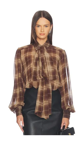 Cecile Neck Tie Shirt in Multi. - size 2 (also in 4, 6, 8) - Bardot - Modalova
